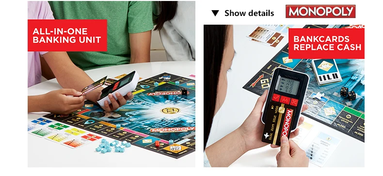 Hasbro электронная Монополия игра взрослые Семейные игры вместе Популярные веера E-Banking обновление китайская версия