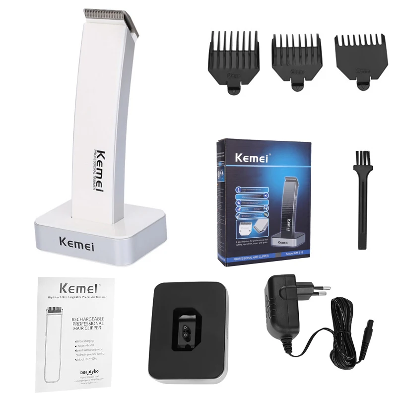 Kemei -619 мужские электрические машинки для стрижки волос аккумуляторные взрослых