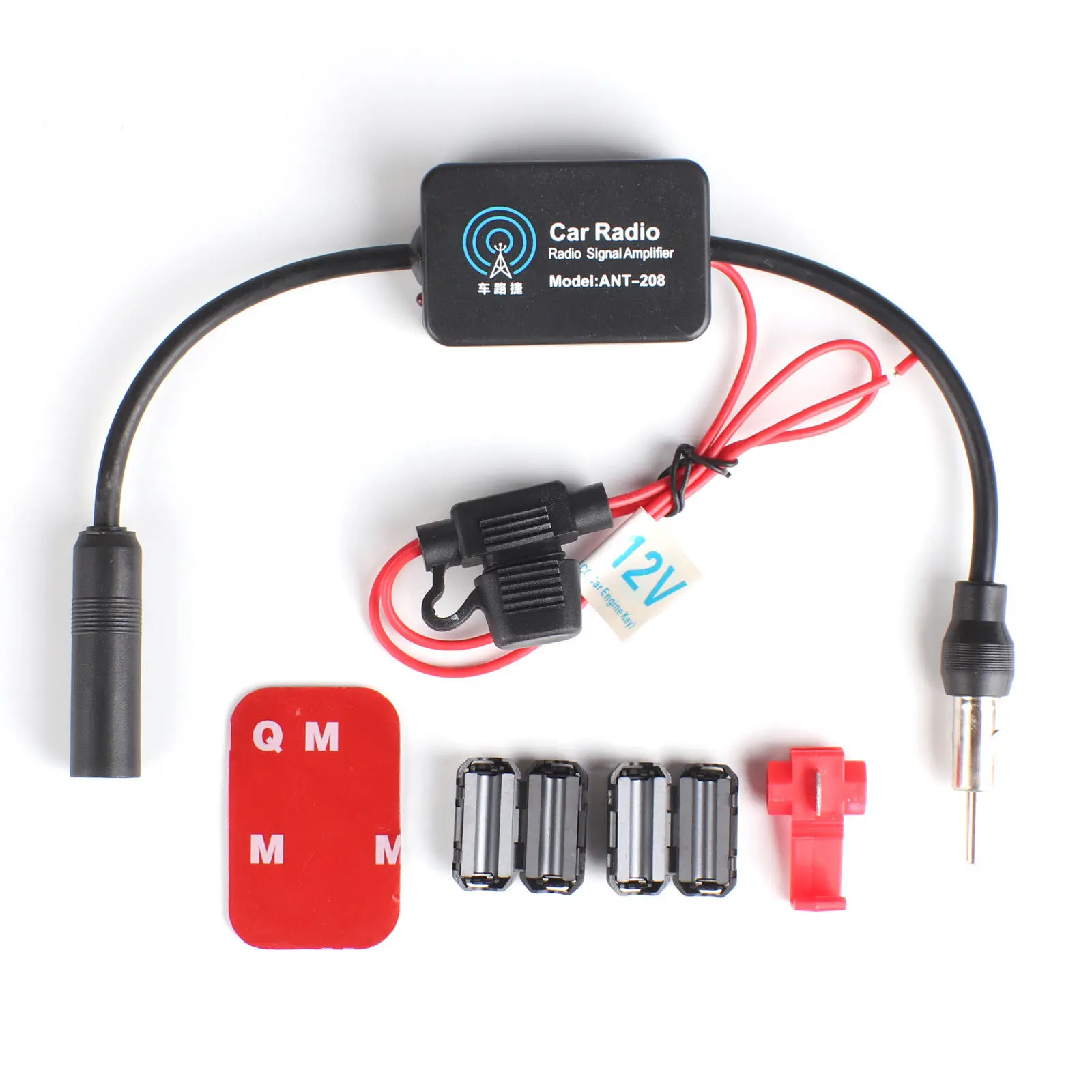 12 В радиоантенна AM FM усилитель автомобильный Радио Антенна Усилитель сигнала 80 108
