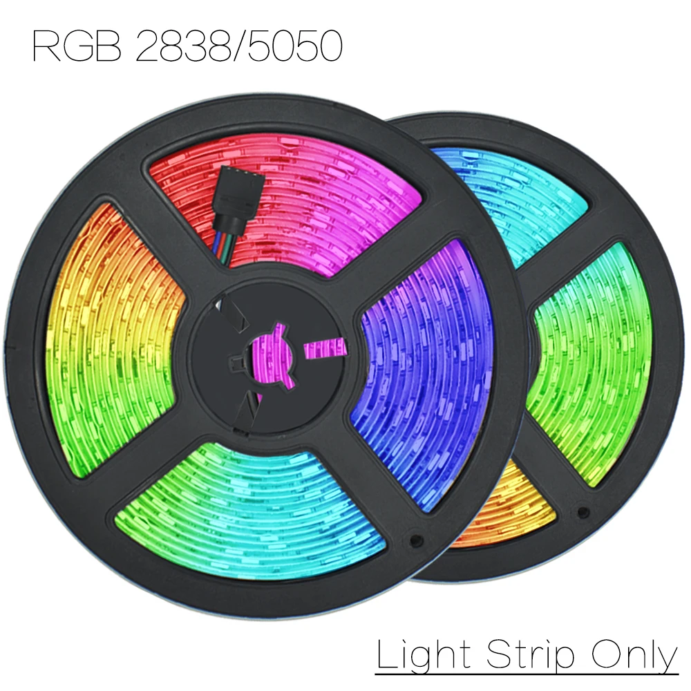 Светодиодный 12V RGB 5050/2835 только полоски светильник 5 м 7,5 м 10 м из исинской глины для украшения лампы Строка Гибкий диод с Водонепроницаемый для фестиваля - изображение