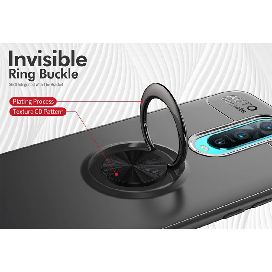 Чехол UPaitou Ring Для OPPO Reno чехол-накладка из мягкого ТПУ с подставкой для Oppo RX17 R17 Neo Pro