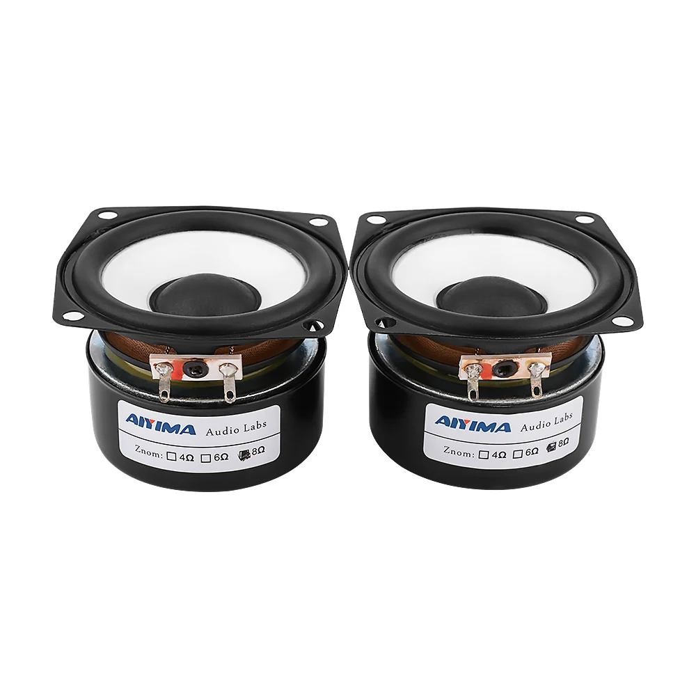 AIYIMA 2 шт. 5 дюймовый Полнодиапазонный динамик колонка 4 8 Ohm15W Hi Fi усилитель s драйвер