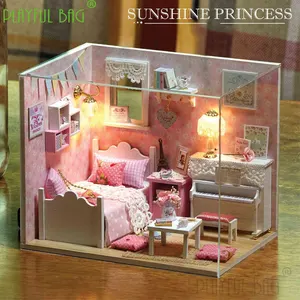 Креативный подарок для подруги сделай сам, подарок на день рождения, практичная Сборная модель ручной работы с лампой, подарок для ребенка yd01