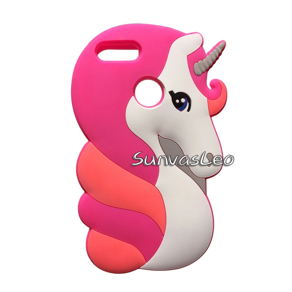 Rose Curl Horse Для Huawei P Smart 5,6" 3D чехол, мягкий силиконовый чехол с милым единорогом из мультфильма, задняя крышка для мобильного телефона Huawei Honor 9 Lite - Цвет: Rose Curl Horse