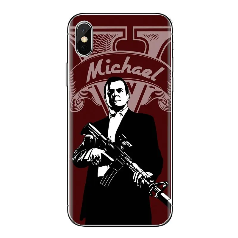 Для iPod Touch Apple iPhone 4 4s 5 5S SE 5C 6 6S 7 8 X XR XS Plus MAX прозрачные ТПУ чехлы накладки Grand Theft Auto V