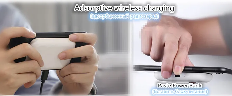 Беспроводной Powerbank Батарея зарядки чехол для iPhone X/XS/8/8 PLUS Samsung s9/s9+ huawei Коврики RS P20 Xiaomi MI9 Беспроводной зарядки