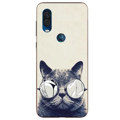 Чехол роскошный чехол из ТПУ и силикона чехол s для MOTO One power Phone задняя крышка для MOTO P40 Funda Coque - Цвет: w44