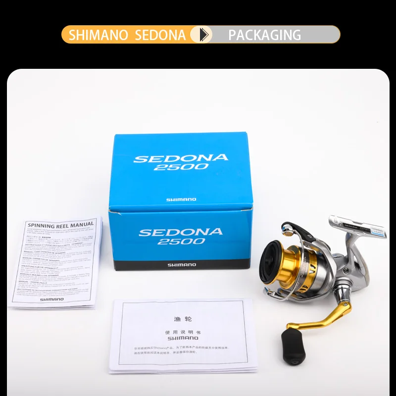 SHIMANO SEDONA FI 500/1000/C2000S/2500/2500S/C3000/4000/6000/8000 Low Gear Ratio Right/Left hand Saltwate Spinning Fishing Reel | Спорт и