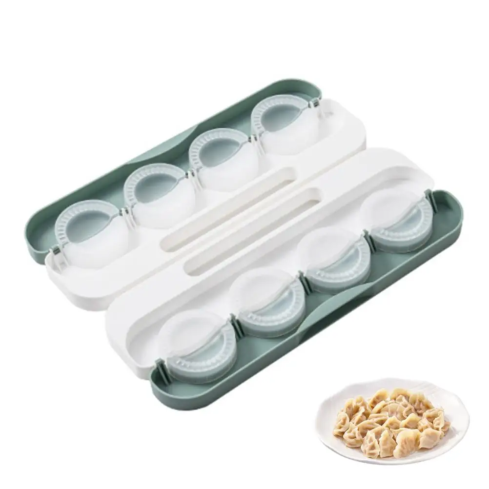 

Dumpling Moulds Portable Dough Press Set Gyoza Press Kitchen Baking Mould Gadget for Cake Wonton Ravioli Pastry