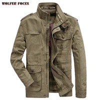 large spring and autumn casual jacket pure cotton stand collar mens coat washed outdoor 8255 hot sale the new listing fashion