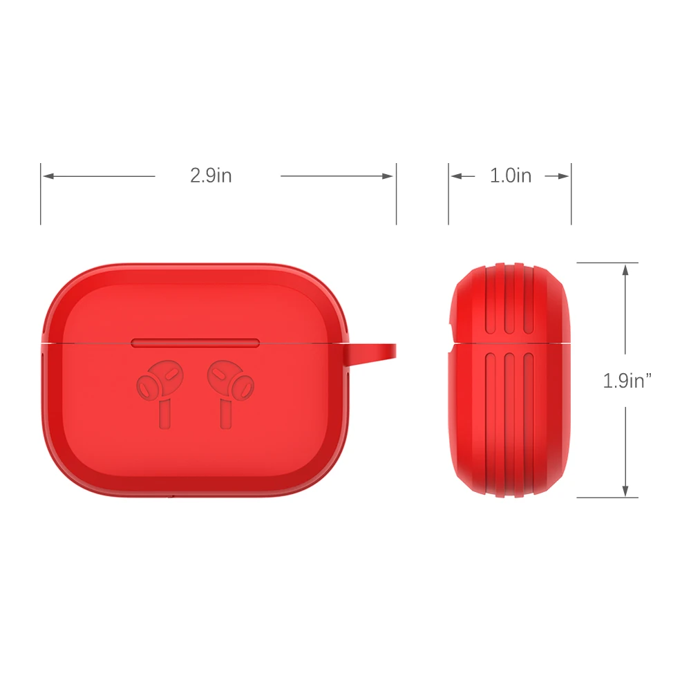 Мягкий силиконовый чехол для Apple Airpods pro уплотненный защита от падения AirPods 3