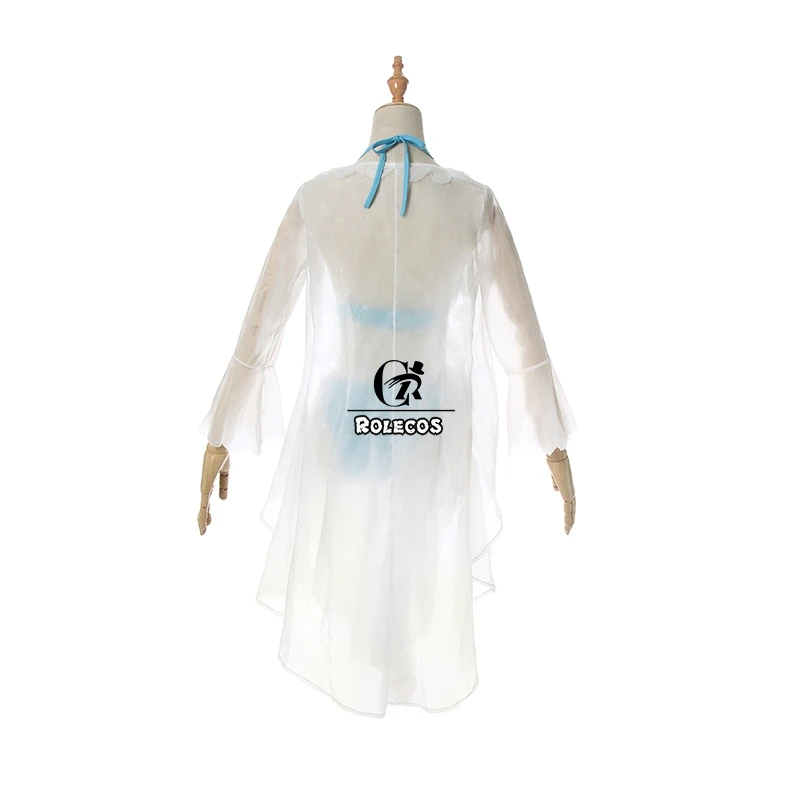 

ROLECOS Re Zero Rem Cosplay Costume Swimwear Anime Re Zero Starting Life in Another World Cosplay Women Swimsuit Bikini Costume