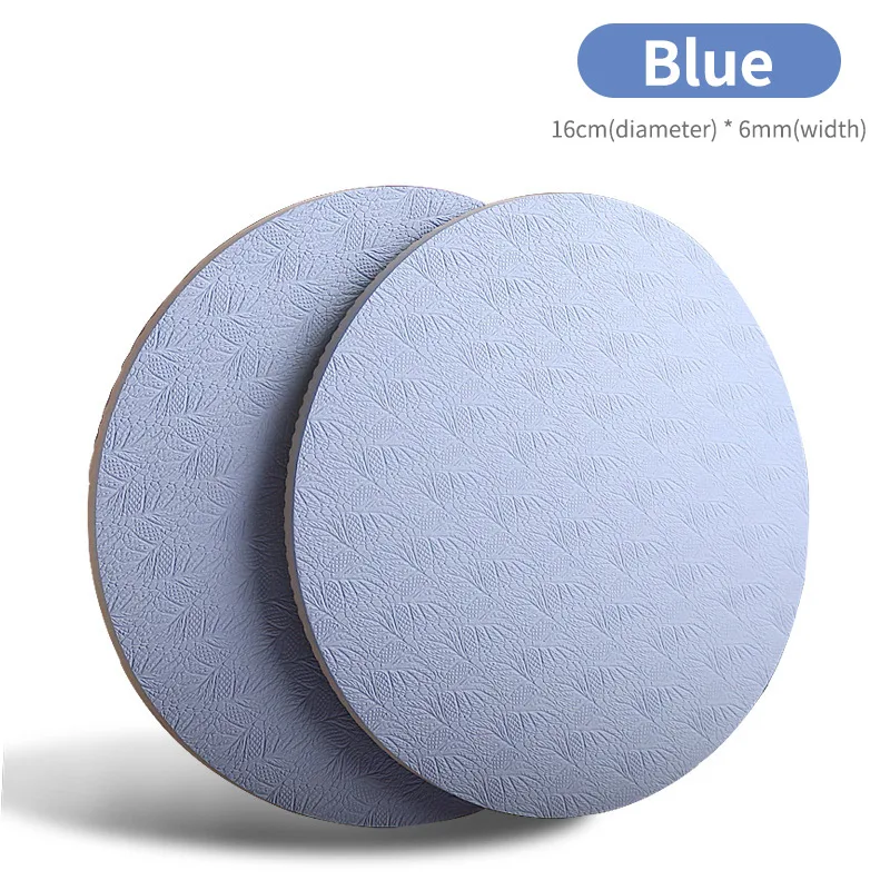 circle-blue Круглый/квадратный ТПЭ Удобный домашний Йога наколенник Подушка Экстра толстый для коленей локти запястья руки голова Пилатес наколенник подушка - Цвет: circle-blue