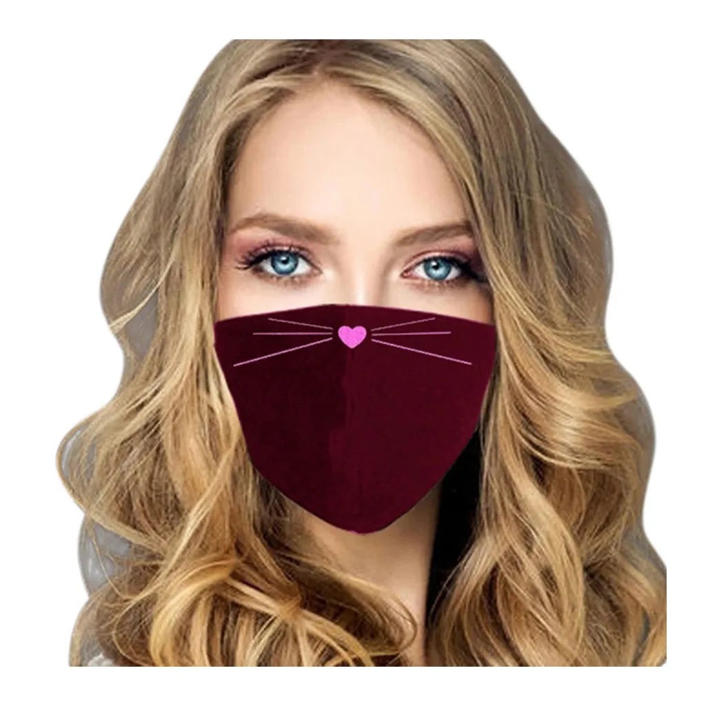 

Unisex printed mouth mask PM2.5 dustproof outdoor Cycling face mask Reusable breathable mask Mouth-muffle mascarillas#E1