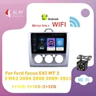 Автомагнитола 2DIN, мультимедийный проигрыватель, 9 дюймов, Android 10,0, для ford focus EXI MT 2 3 Mk2 2004, 2005, 2006, 2007, 2008, 2009-2011, Wi-Fi, GPS