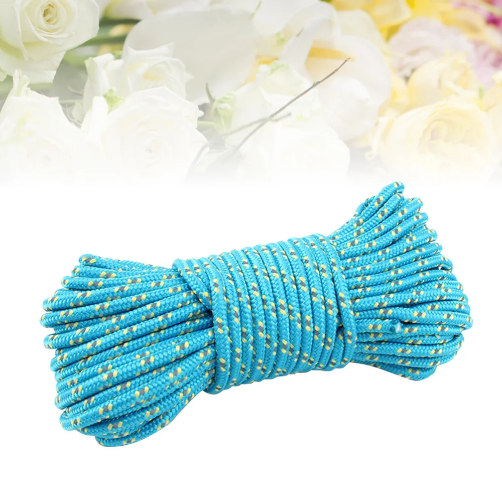 

20m 5mm Durable Thickened Reflective Outdoor Survival Paracord Parachute Cord Lanyard Rope (Yellow)