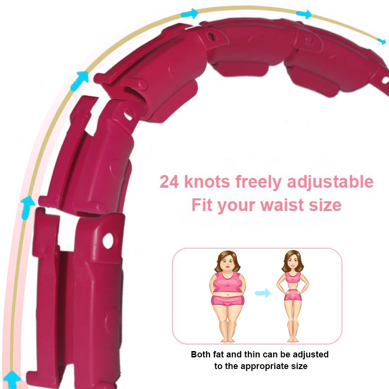 28 Smart Adjustable Sport Hoops Abdominal Thin Waist Exercise Detachable Hola Massage Fitness Hoop Gym Home Training Weight Loss | Спорт и