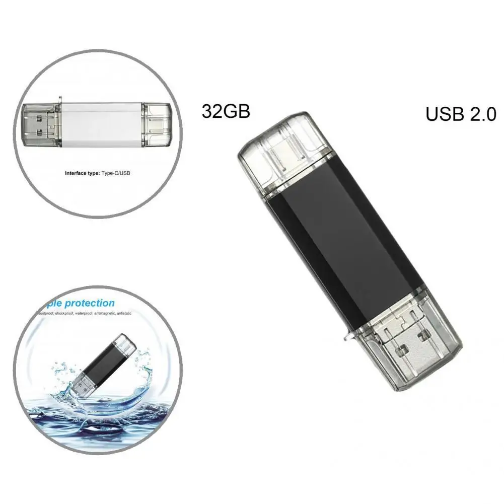 

USB-флеш-накопитель с двумя головками, 16/32/64 ГБ