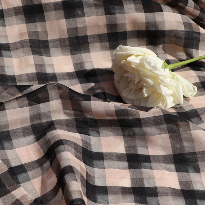 MLJB высококачественная ткань из натурального шелка и хлопка окрашенная в пряжку