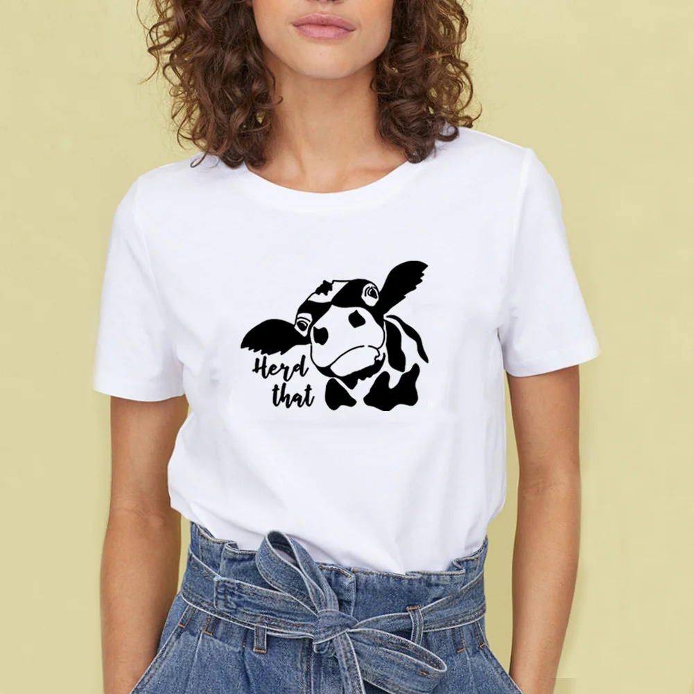 

Футболка женская хлопковая с круглым вырезом и коротким рукавом