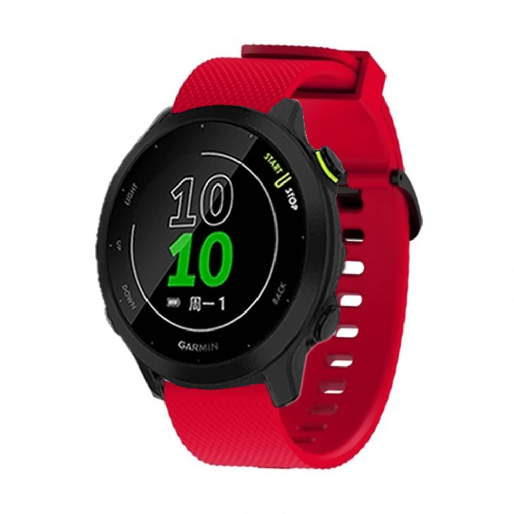 

Ремешок силиконовый для смарт-часов Garmin Forerunner 55 245 645, 20 мм