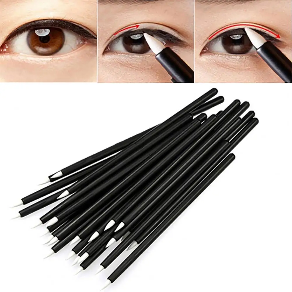 

80% Hot Sale 50 Pcs Cosmetic Makeup Tool Disposable Eyeliner Liquid Wand Applicator Brush