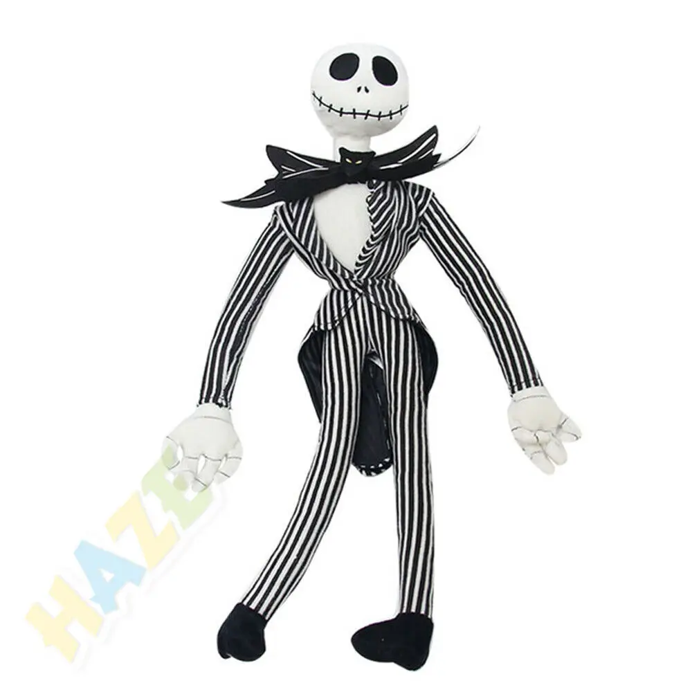 Кошмар перед Рождеством Джек Скеллингтон плюшевая детская игрушка Черная