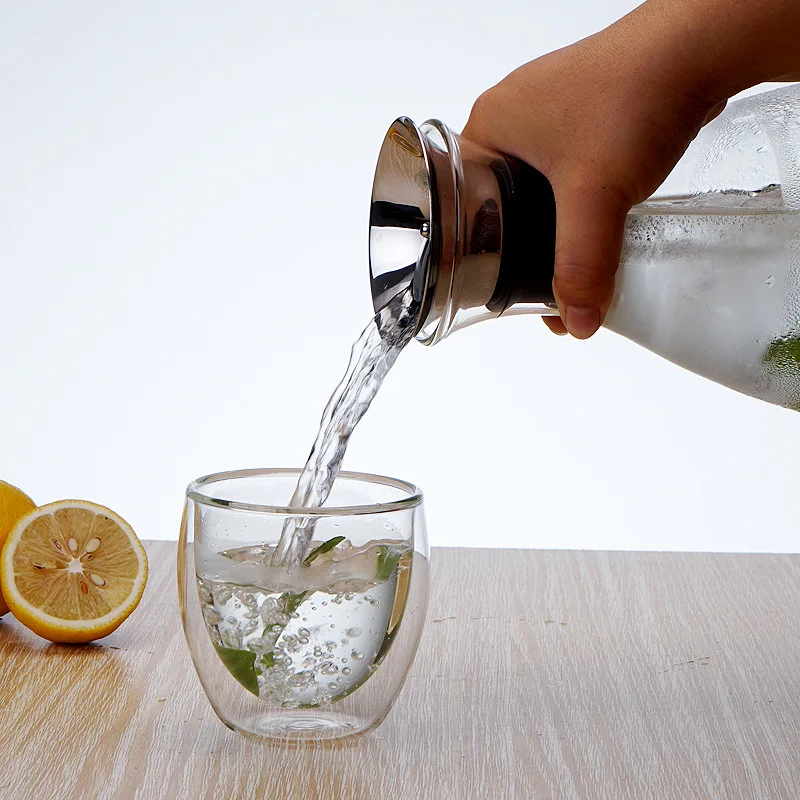 2020 термостойкая стеклянная бутылка для холодной воды летняя большой емкости