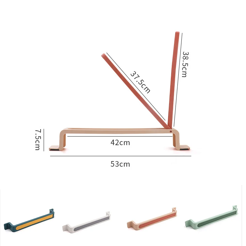 

Bathroom Kitchen Towel Rack Wall Mounted Foldable Plastic High Quality Towel Rack Hanger Bathroom Kitchen Cabinet Cupboard Rack