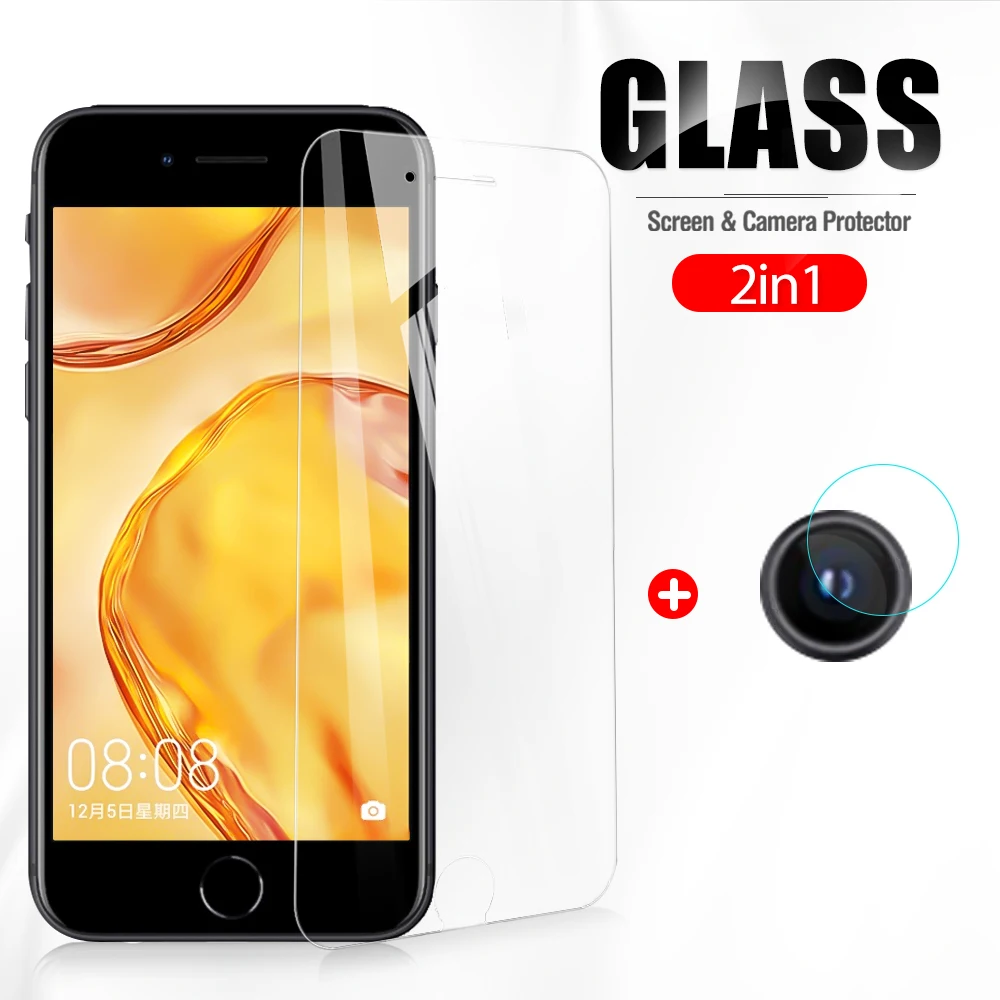 

Закаленное стекло для iPhone 2 в 1 se 2020, защитная пленка для объектива камеры, стеклянная пленка для iPhone se 2020, защита экрана