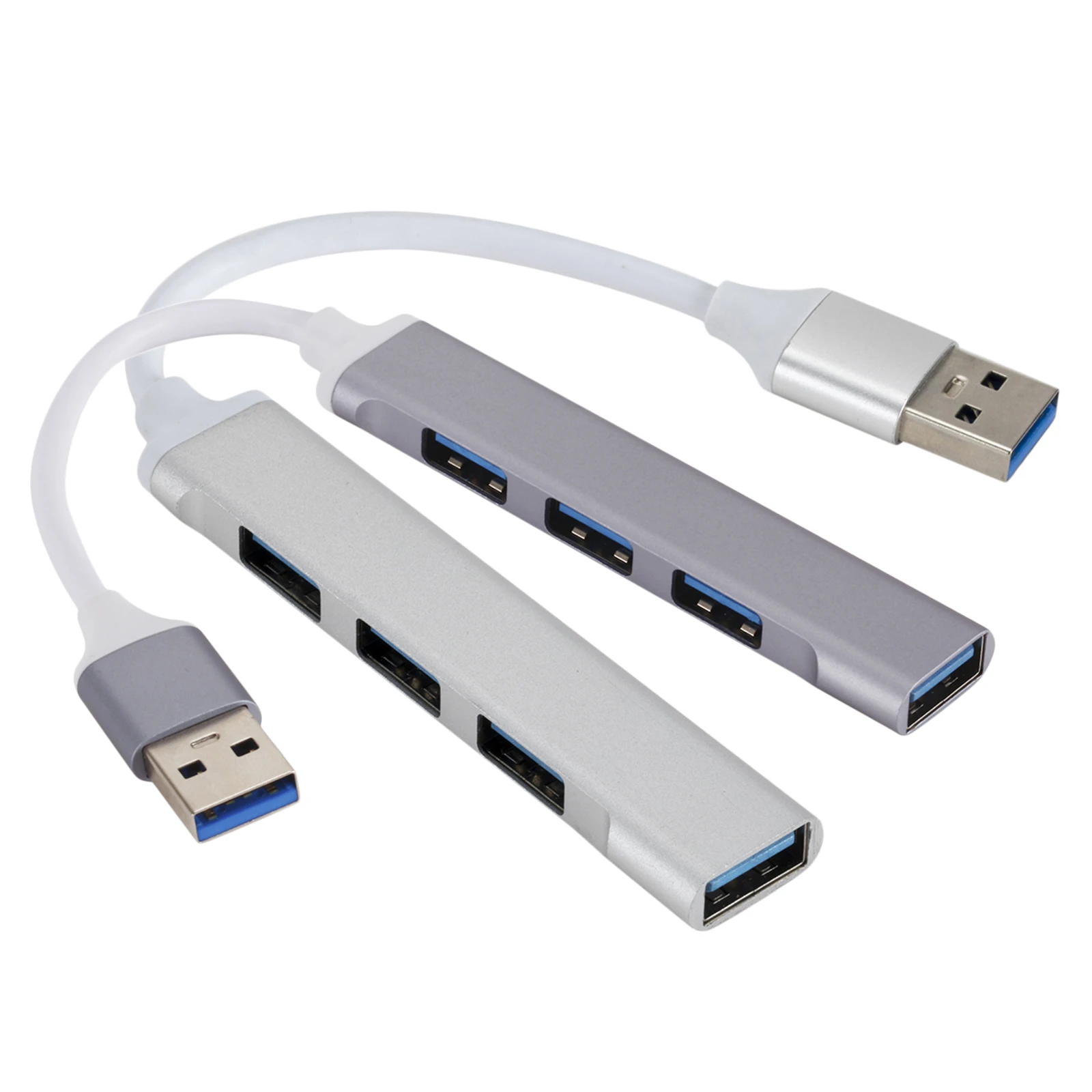 Мини Портативный USB концентратор из металлического сплава 3 0 4 порта разветвитель