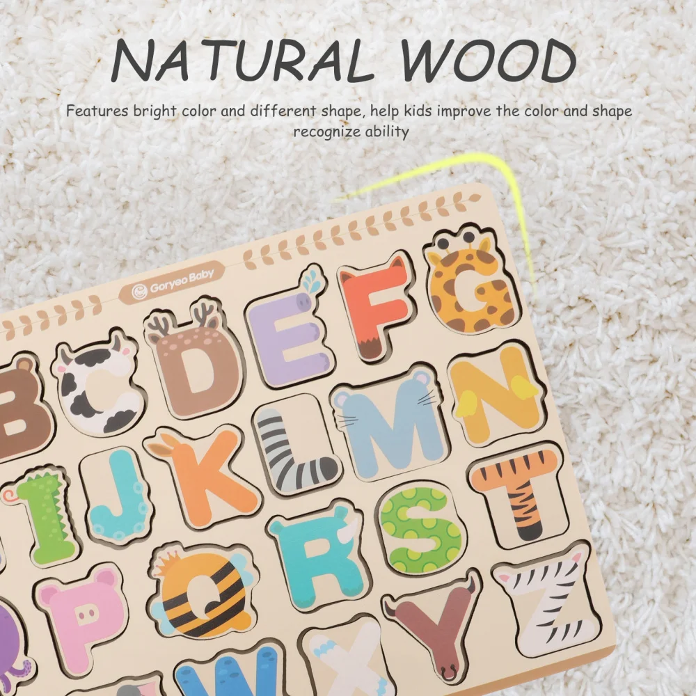

2 Sets Baby Animal Cognition Playthings Letters Spelling Toys (Assorted Color)
