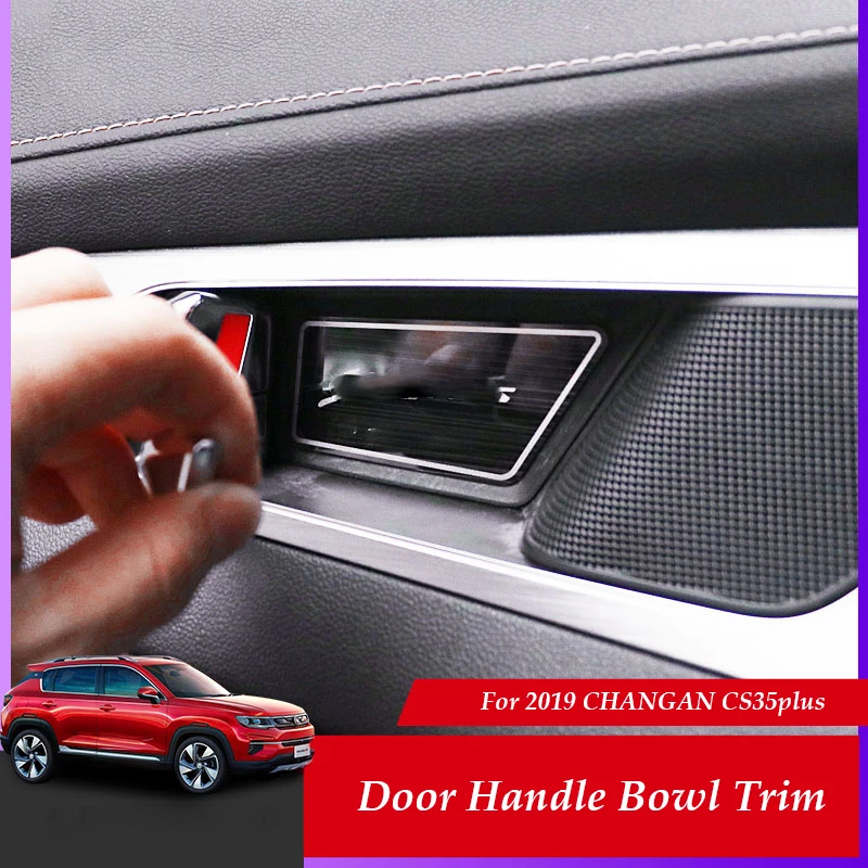 Автомобильный Стайлинг Дверная ручка Крышка дверная Чаша отделка для 2019 CHANGAN CS35