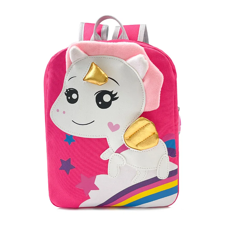 Школьный портфель на плечо с мультипликационным единорогом, водонепроницаемый рюкзак для начальной школы для девочек, милый детский 3d-рюкз...