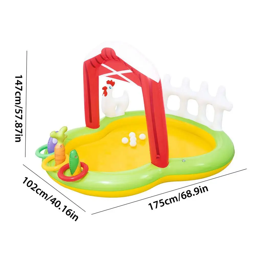 

Kids Inflatable Water Spray Pad Summer Round Water Splash Play Pool Playing Sprinkler Mat Yard Portable Fun Swimming Pools