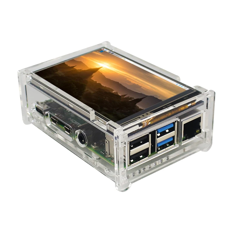 Raspberry Pi 4 Дисплей 3 5 дюймов TFT сенсорный экран Экран 480*320 ЖК-дисплей + акриловый
