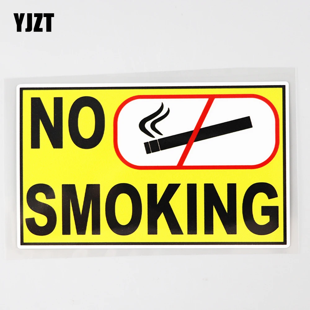 

Пластиковая наклейка № 13,9, YJZT 8,3 см × предупреждение о запрете курения см, автомобильная наклейка из ПВХ 12C-0558