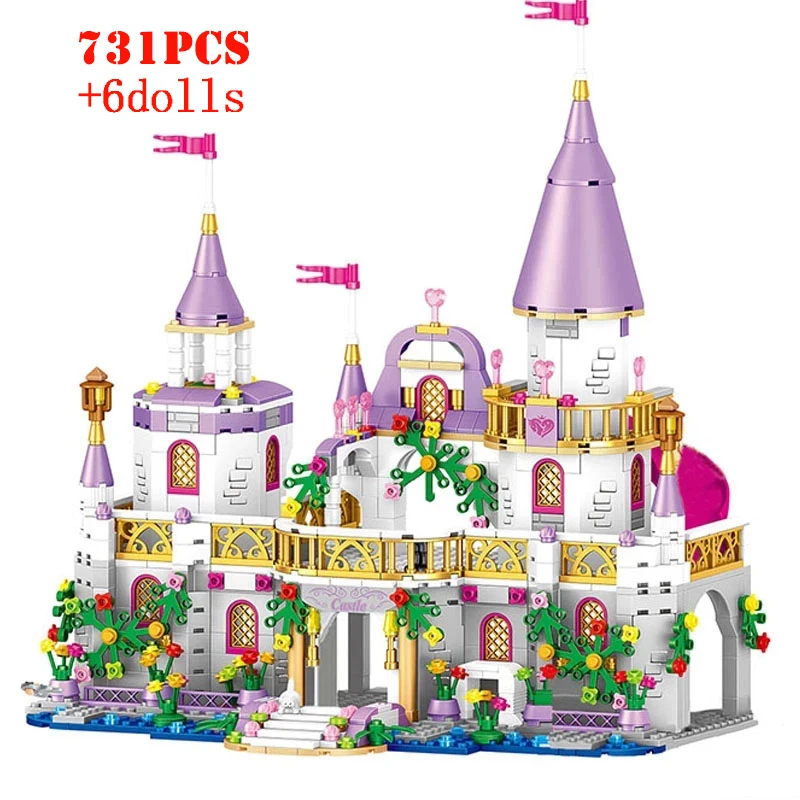 Девушка Серия площадка колесо обозрения карусель строительные блоки Город