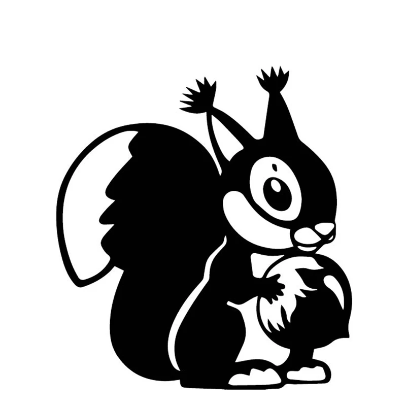 

16cmx14cm Cartoon little squirrel Vinyl Car-Sticker Automobiles Motorcycles Window Bumper Laptop Vinyl Decal Decorative Goods