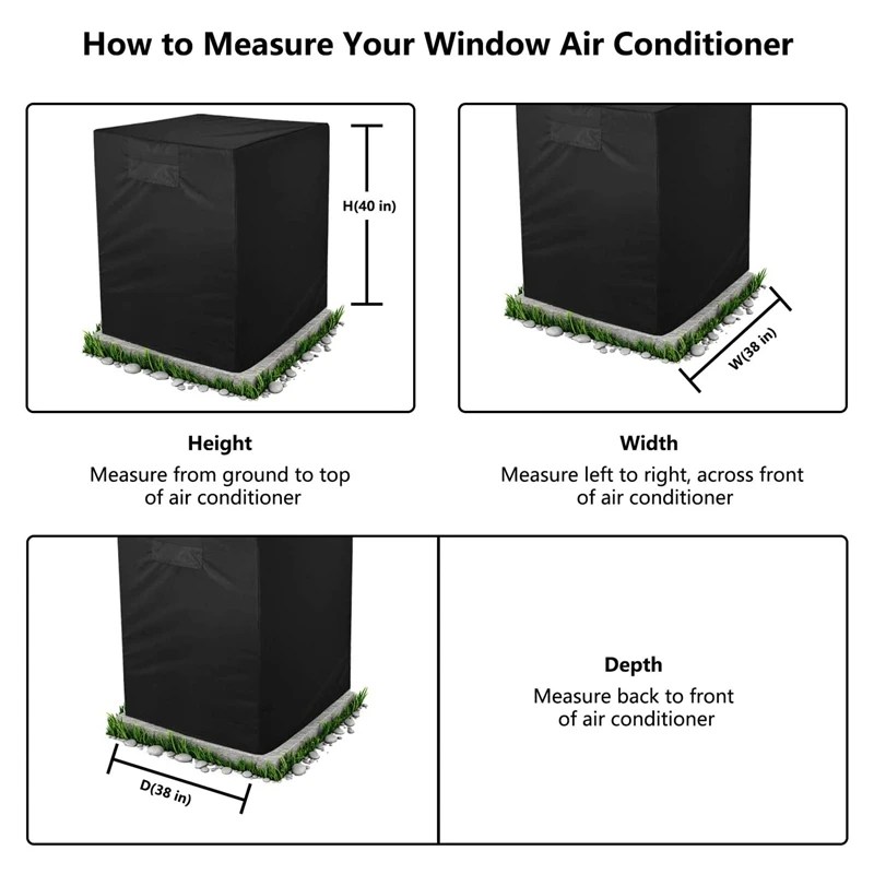 Promotion! Outdoor Air Conditioner Cover Is Suitable for Unit Square AC Against Rain Snow Leaves Seeds or Nuts | Дом и сад