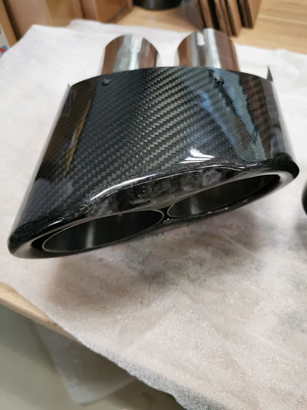 2 шт. Akrapovic выхлопной наконечник из углеродного волокна для Rudi RS3 RS4 RS5 RS6 RS7 A3 A4 A5 A6 A7 выхлопные наконечники выхлопная машина Стайлинг