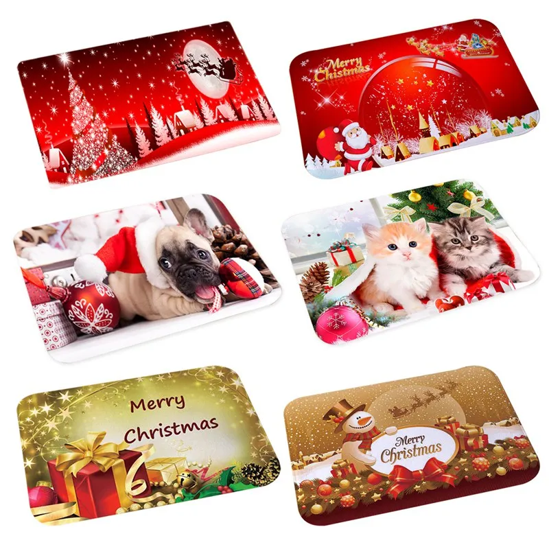 Рождественский Придверный коврик Санта-эльф олень рождественские украшения Рождественский Декор для дома Navidad Deco Noel рождественские подарки на год