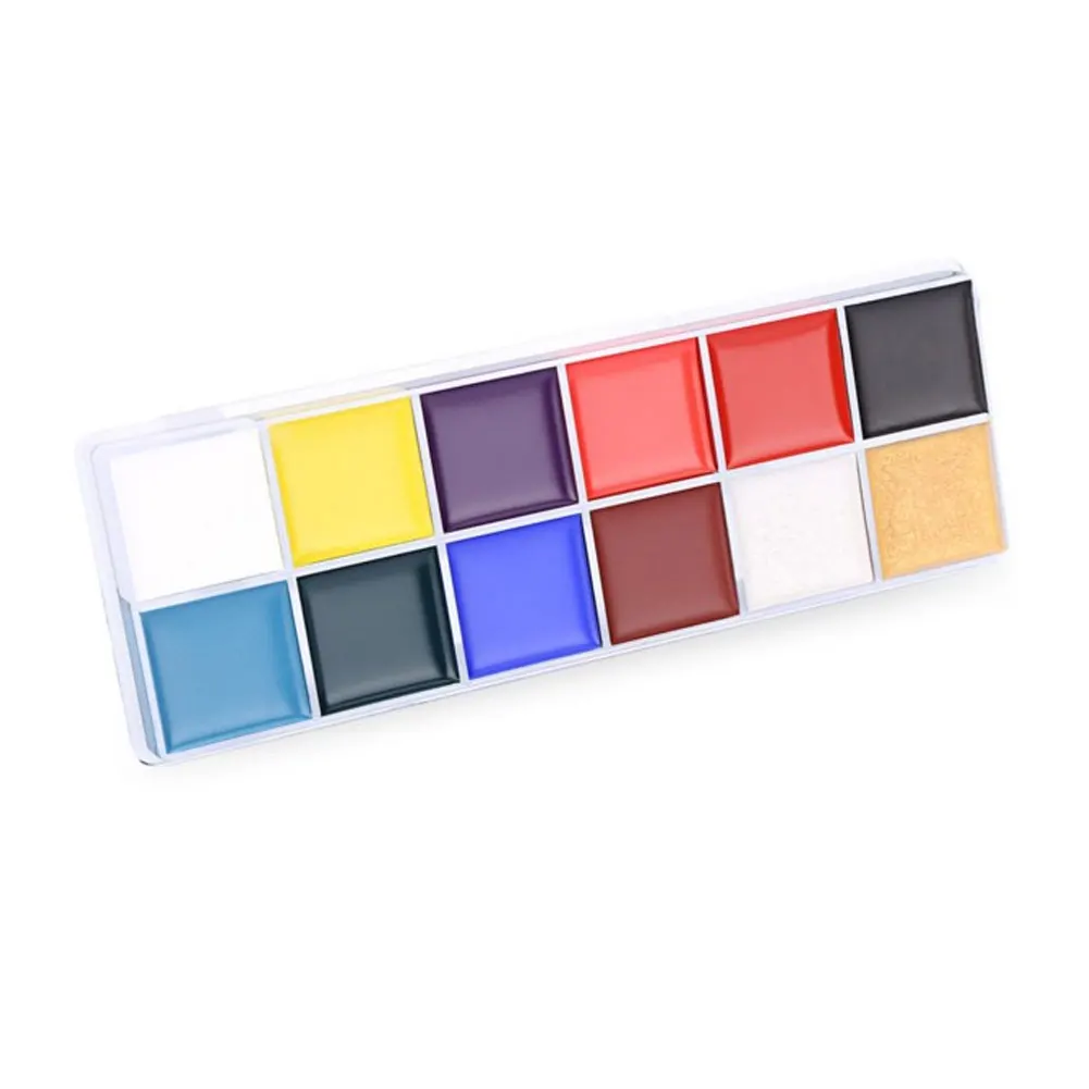 

12 Colors Face Body Paint Oil Painting Art Halloween Party Fancy Beauty Makeup Professional Face Paint Oil 12 Colors Painting