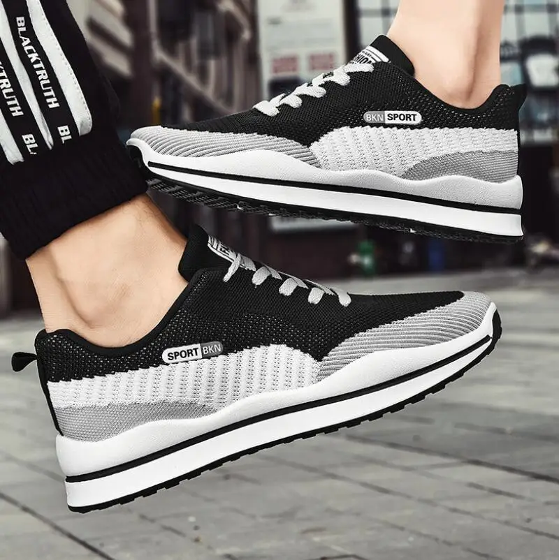 

New listing hot sale Spring and summer women knitting Breathable Couples sports shoes running shoes TTL-605