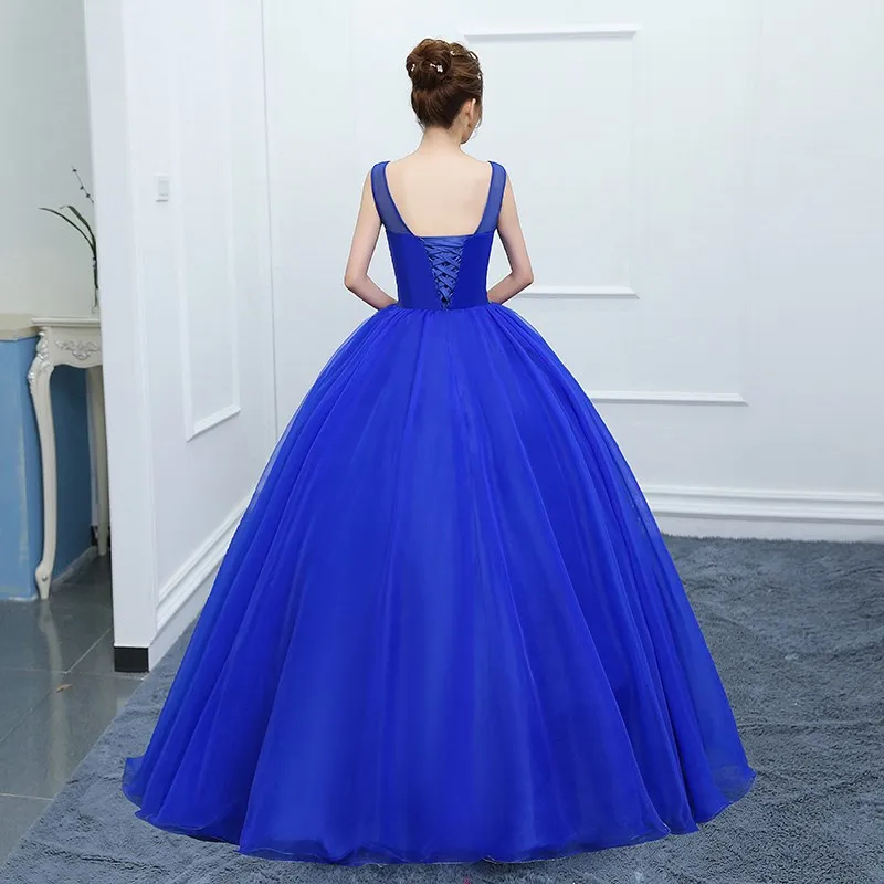 Quinceanera платья Элегантное платье для выпускного вечера роскошное бальное с