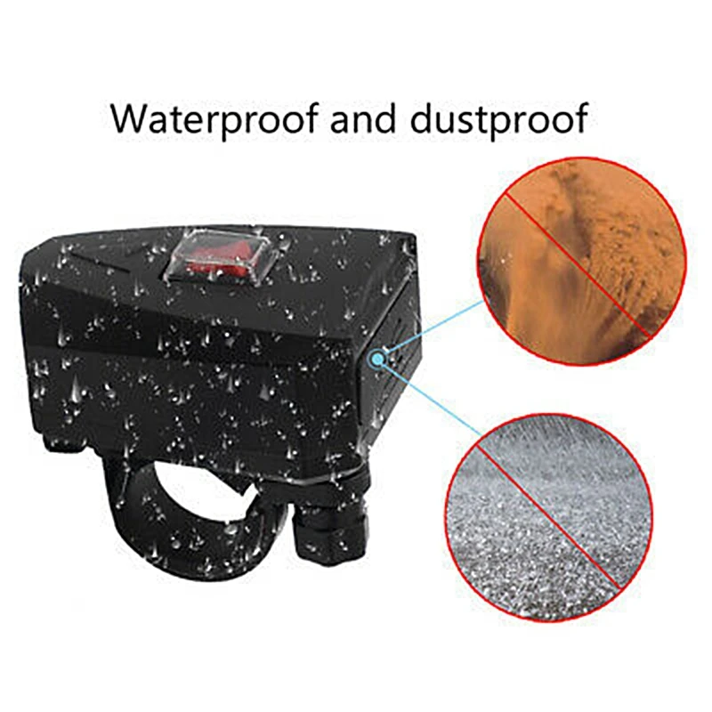 

Motorcycle Car Dual USB Phone Charger Handlebar Mount with Switch Waterproof ATV