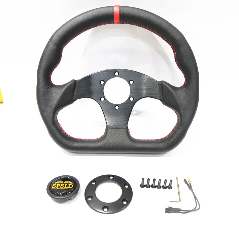 Модифицированное гоночное плоское рулевое колесо SPSLD для дрифта 13 &quot320