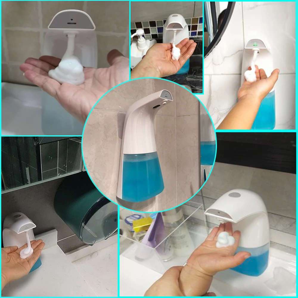 

Smart Soap Dispenser Touchless Hand Free Hanging Wall Soap Dispenser for Kitchen Bathroom Hotel Hospital