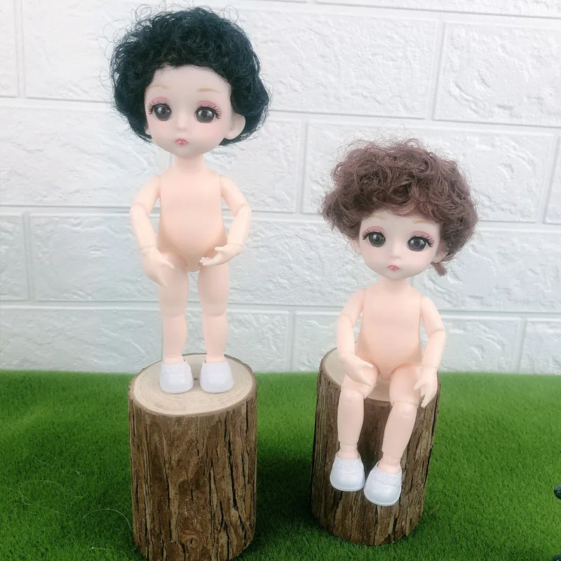 OB11 куклы 13 шарнирная кукла голая BJD мини мальчик 16 см|Куклы| |