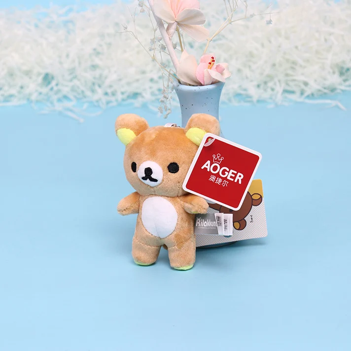 Rilakkuma коричневый плюшевый мишка плюшевый кукольный мешок кулон милый мультфильм чучела пара игрушки украшение для подруги подарок